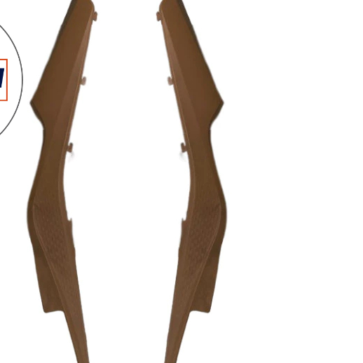 [Chính hãng] Ốp hông B/ Nẹp lườn B xe Shark mini - Shark 50 SYM MŨ ĐEN/ NÂU