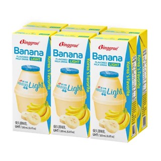 Sữa chuối Binggrae Hàn Quốc Ít Đường lốc 6 hộp 200ml