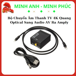  Bộ Chuyển Âm Thanh TV 4K Quang Optical Sang Audio AV Ra Amply + Cáp Optical  1m  -dc633 