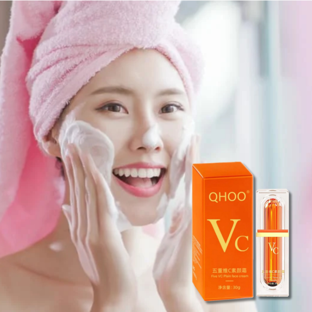 Kem Lười Che Khuyết Điểm Vc QHOO - Kem vitamin C che khuyết điểm VC QHOO từ Hàn Quốc - Sáng da chống nắng - QUINN BEAUTY