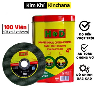   Hộp 100 viên  Đá cắt sắt 100 Lưỡi Đá Cắt HD Đá Cắt Đa Năng Cắt Kim Loại. Đá Kim Cương 