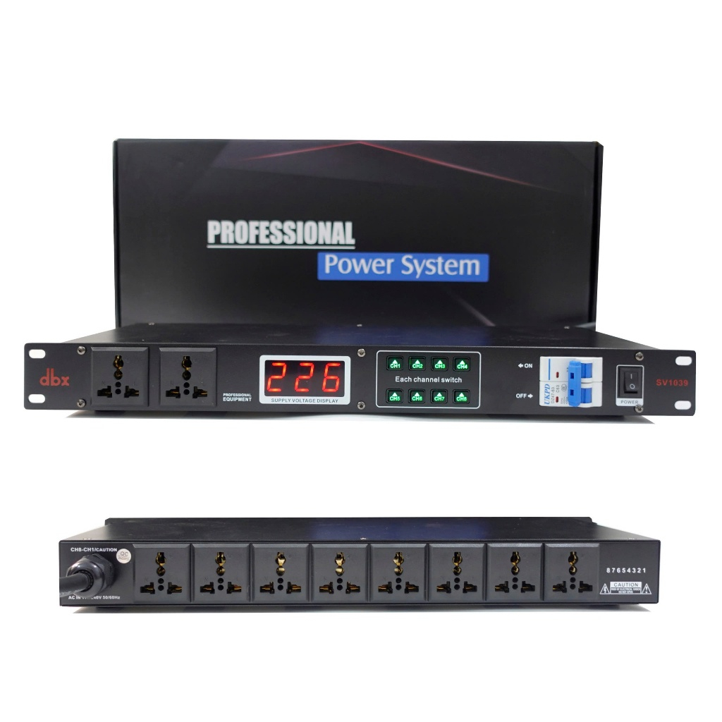 Quản Lý Nguồn Dbx SV1039 mẫu mới 2025-10 cổng cắm- Có ATOMAT