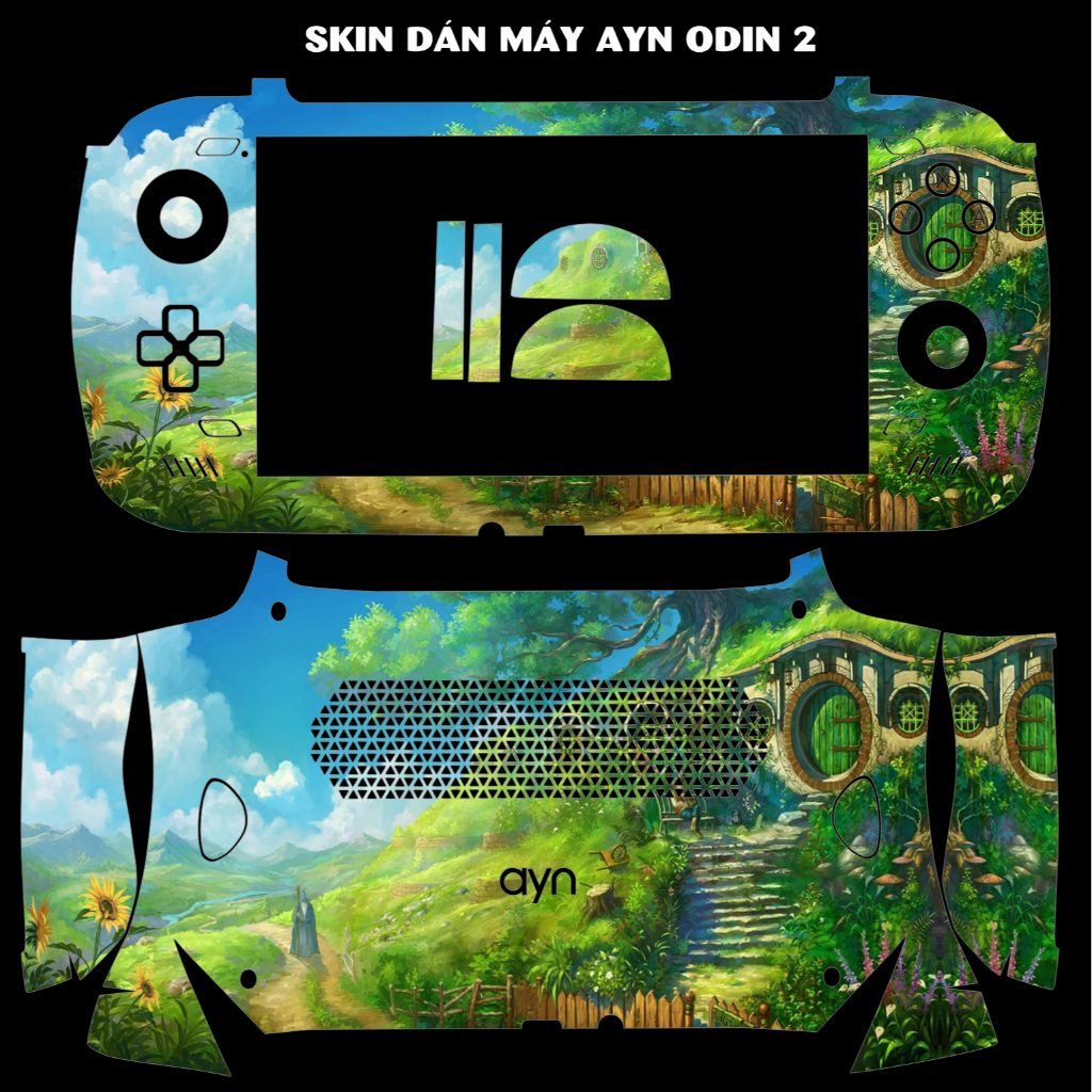 Skin dán AYN Odin 2 mẫu Thje Shire | Film 3M | có custom miếng dán theo yêu cầu
