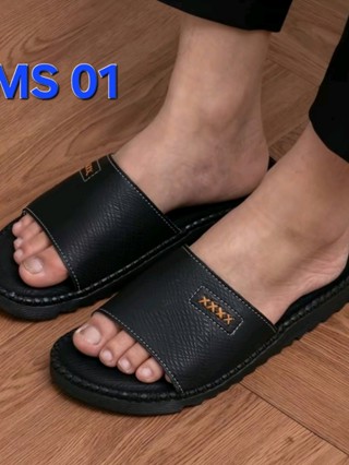 Dép Doctor Nam Da Bò 3cm Halita Da Chống Nhăn, Đế Cao 3cm, Thời Trang - MS 01