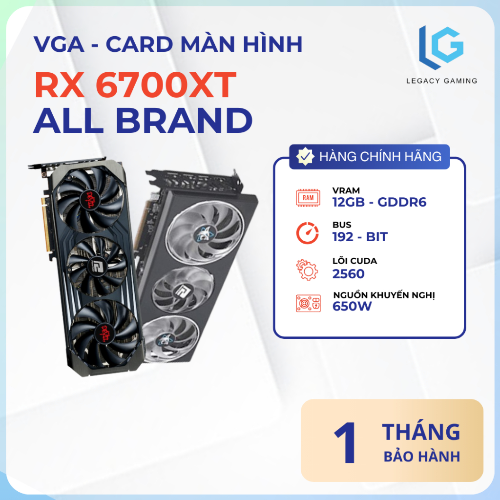 VGA Card màn hình RX 6700XT các mã giá tốt nhất - Chính hãng