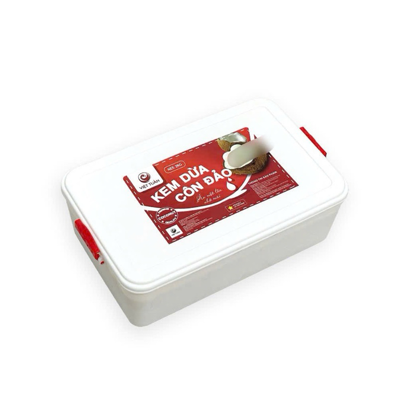 KEM DỪA CÔN ĐẢO 2KG ( ĐÔNG LẠNH - GIAO HỎA TỐC )