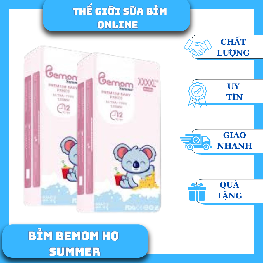 Tã Bỉm Bemom summer Nội Địa Hàn Quốc Dán Quần Đủ Size Cho Bé, Hàng Chính Hãng