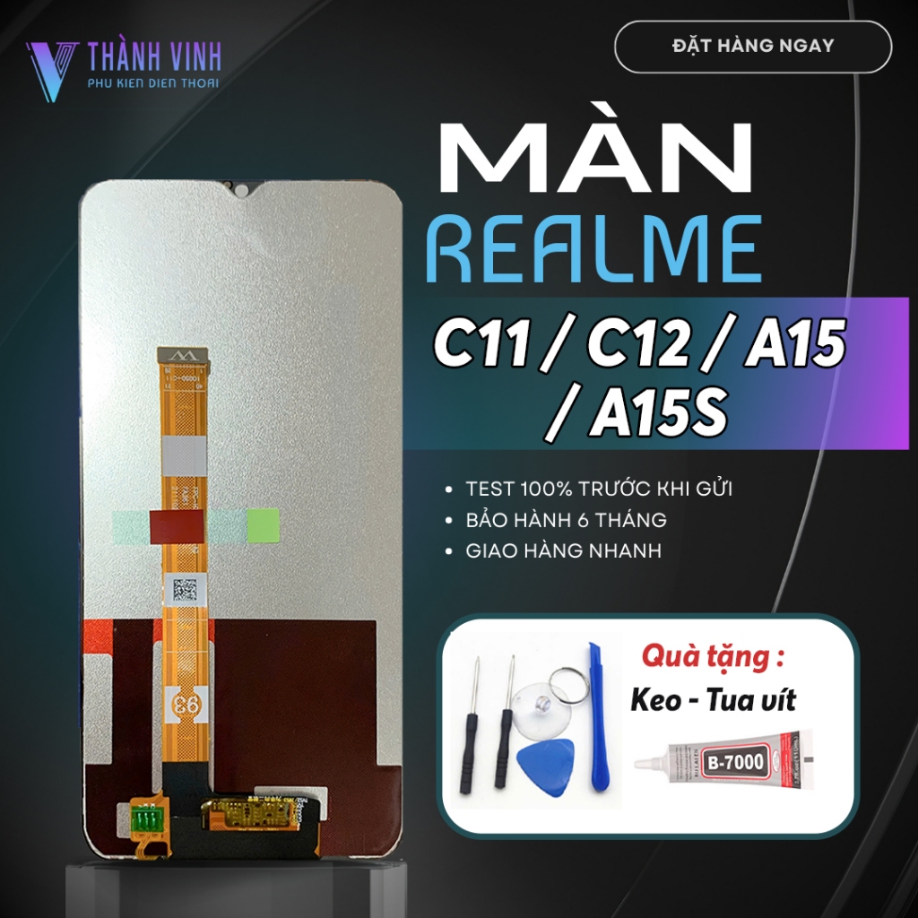 Màn Hình Oppo C11 / C12 / A15 / A15S / A16K  - Chất Lượng Cao, Tặng Kèm Keo Dán Chuyên Dụng & Bộ Sửa Chữa