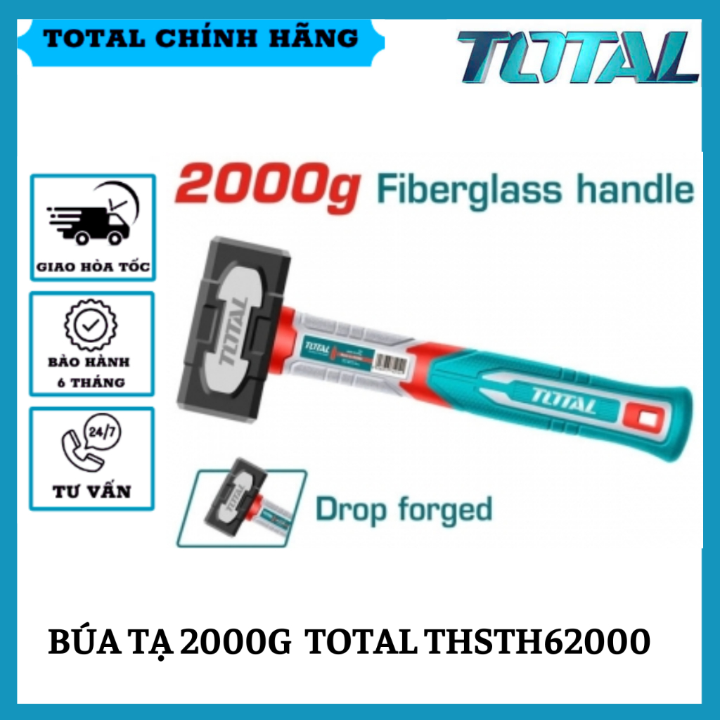 Búa tạ 2000g TOTAL THSTH62000 hàng chính hãng