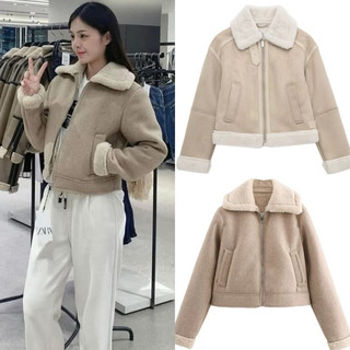  Áo khoác dạ màu kem phong cách Nertro xinh xắn   clip trải sàn chèn tên shop là clip thật  
