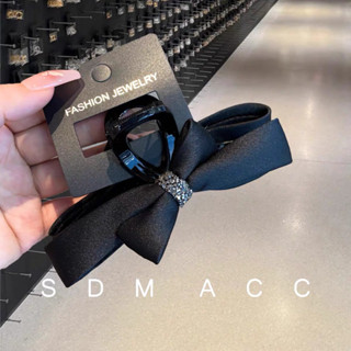 Kẹp tóc nơ cao cấp cho nữ đính đá tiểu thư K219