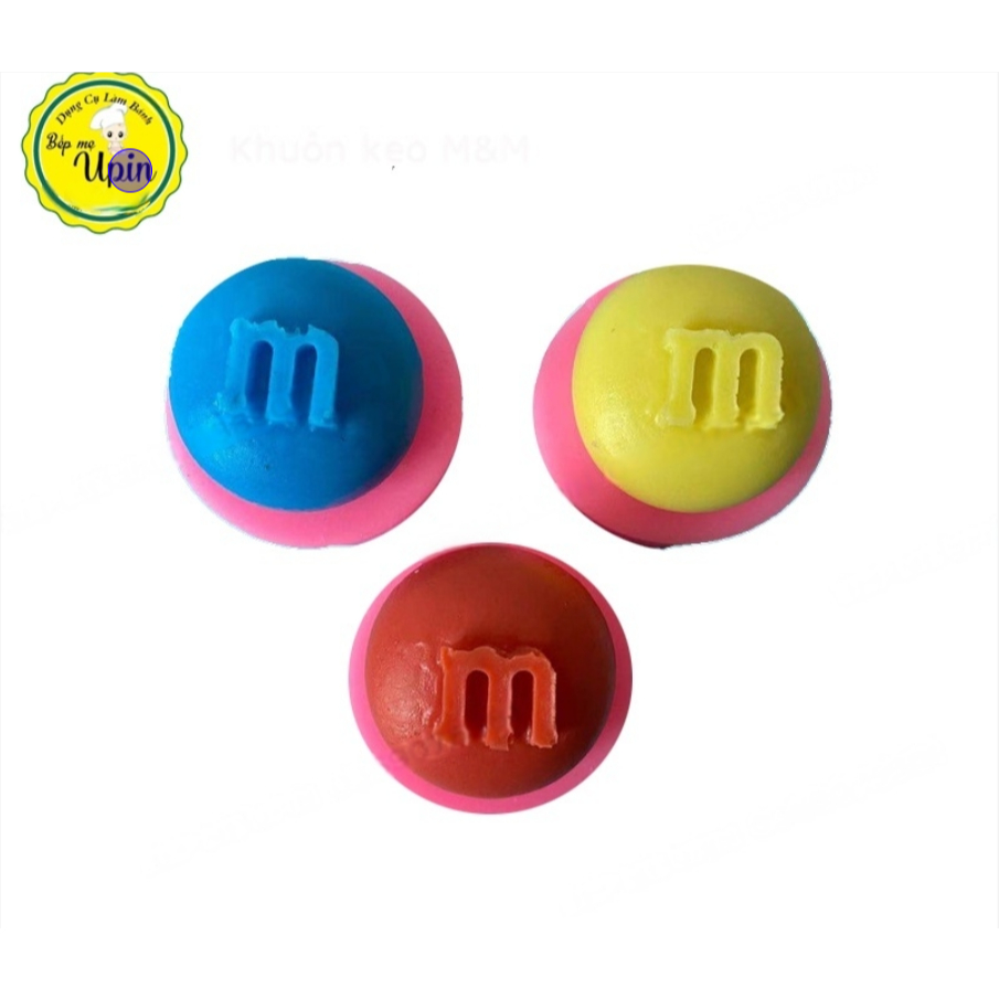 Khuôn silicon hình kẹo bi M&M