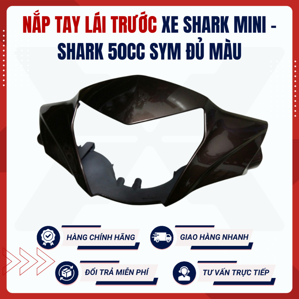 [Chính hãng] Nắp tay lái trước xe Shark mini - Shark 50 - SYM
