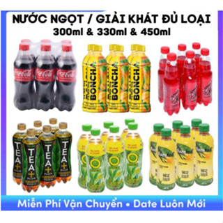 [Hỏa Tốc] Lốc 6 Chai Nước Giải Khát, Nước Ngọt Olong, C2 Đủ Vị, Trà Xanh Không Độ,Boncha, Trà 365...