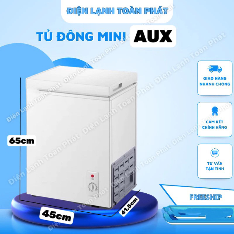 Tủ đông 90 lít dùng để trữ sữa,thực phẩm đông lạnh, tủ đông tiết kiệm điện, hàng nhập khẩu chính hãng, có ion khử mùi