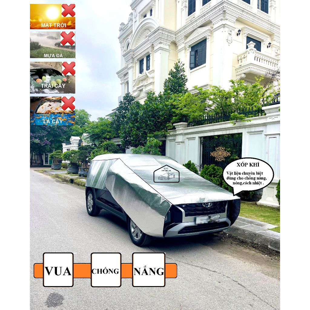 Bạt chống nắng ô tô loại full ( xốp khí siêu chống nắng ,nóng, va đập , bụi bẩn ) NEW