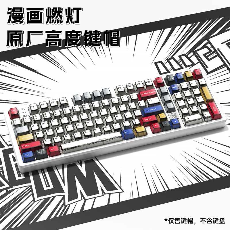 [SẴN GIAO] Keycap truyện tranh Manga Strike Cherry Profile PBT 78 nút