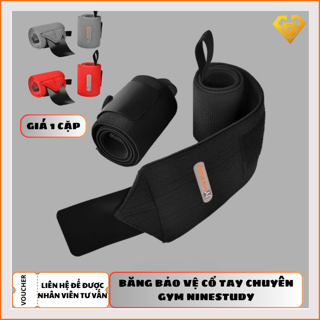 Băng Quấn Cổ Tay NINE STUDY 037 - Hỗ Trợ Bảo Vệ Khớp Cổ Tay
