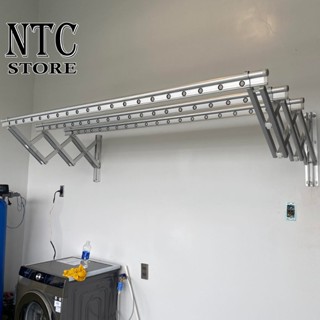 Giàn phơi thông minh Hòa Phát gắn tường loại tốt tải trọng 80kg, không gỉ dài 2m, bảo hành 3 năm