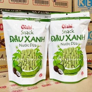  10 GÓI LỚN 65g Snack Oishi Đậu Xanh Nước Cốt Dừa,Tôm Cay Nồng,Tôm Xốt Tương Mật Ong,Snack ZUNA 