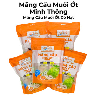  Mãng Cầu Muối Ớt Sấy Dẻo Minh Thông Không Hạt 500G - Date Mới 
