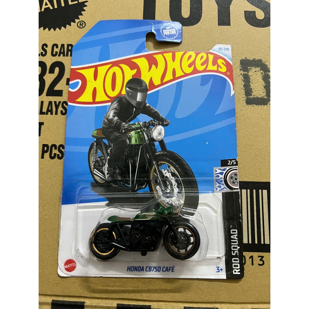 LeHuong Diecast - Xe Hot Wheels Honda CB750 Cafe (Xanh Lá)