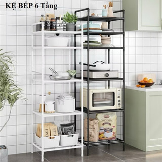 Kệ Để Đồ Đa Năng - Kệ Nhà Bếp, Kệ 6 Tầng Khung Thép Cacbon Cứng Cáp