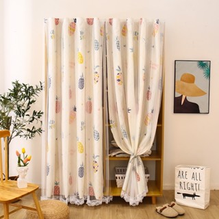 Rèm Cửa Dán tường  2 Lớp, rèm dán cửa sổ, rèm trang trí decor phòng trọ không cần khoan đục tường mẫu độc quyền giá xưởn