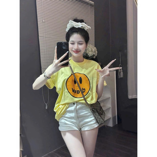 HV - Áo Phông Thụng Mặt Cười Drew Nhiều Màu Siêu Hot Chất Đẹp