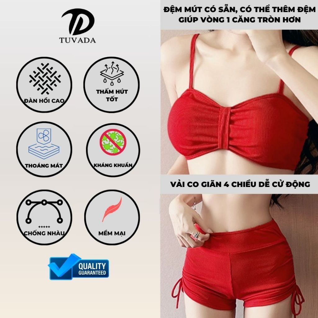 Set đồ bơi nữ họa tiết Tuvada xinh xắn, bikini 2 mảnh kèm áo choàng, bộ đồ đi biển bigsize - BND36 | BigBuy360 - bigbuy360.vn