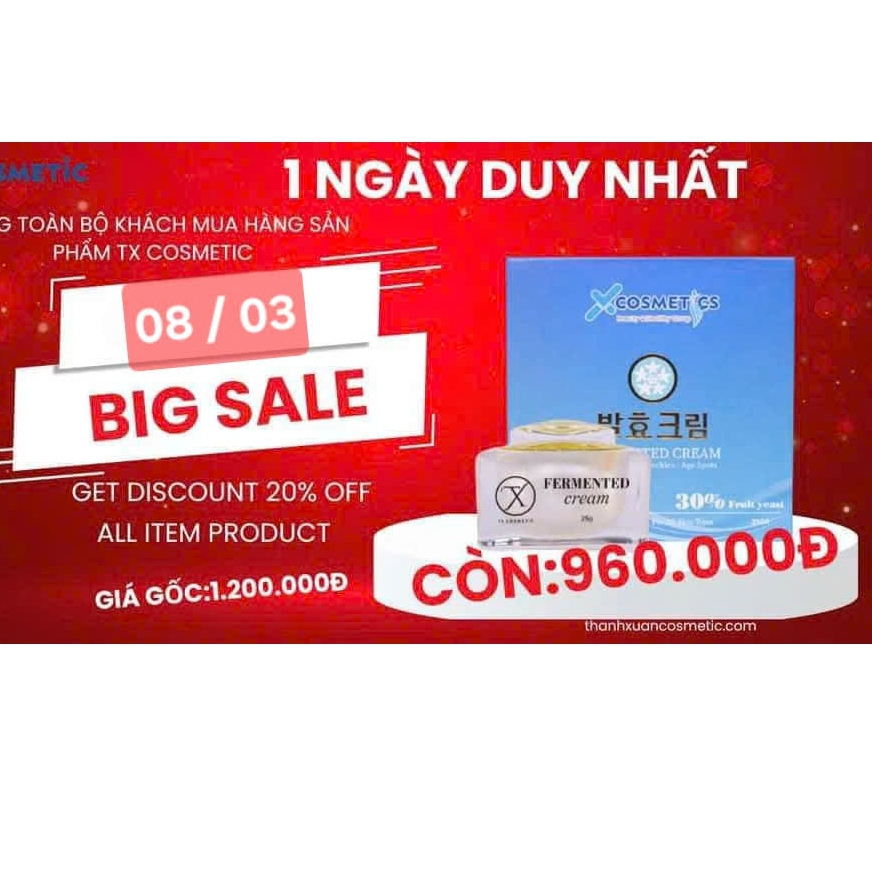 kem dưỡng ngày Tx cosmetic ( kem ủ )