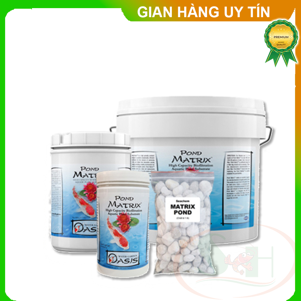 Vật liệu lọc Seachem Pond Matrix túi 1L đá sứ Matrix hạt to lọc nước bể cá tép thủy sinh store2