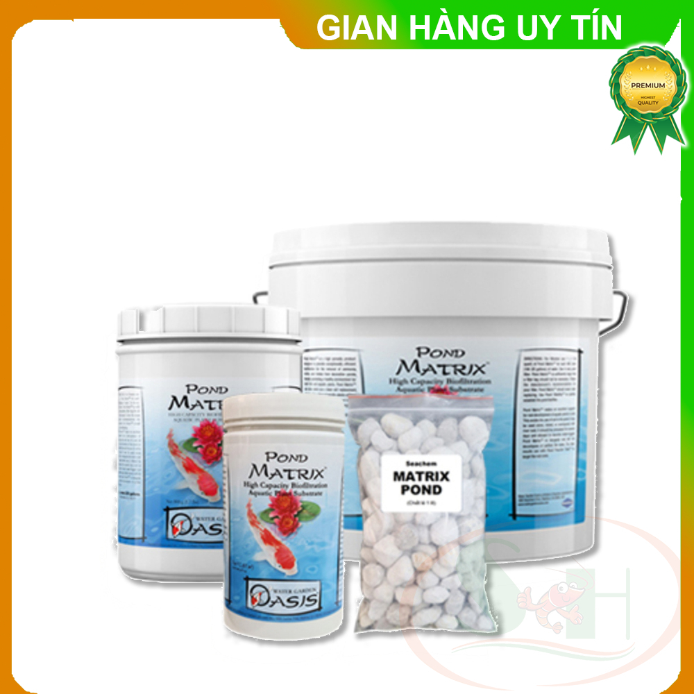 Vật liệu lọc Seachem Pond Matrix túi 1 lít đá sứ Matrix hạt to lọc nước bể cá tép thủy sinh store3