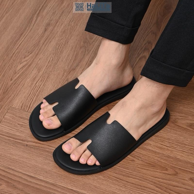 [Dép HMR] - Hàng Da Nappa Cao Cấp HaLiTa, Đế Cao Su Vân Nhám Chống Trơn Trượt