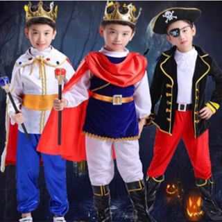 ✅ [13-50kg] Bộ Quần Áo Nhà Vua - Hoàng Tử - Hải Tặc - Cướp Biển Cho Bé Trai. Trang Phục Hóa Trang Halloween Cho Bé