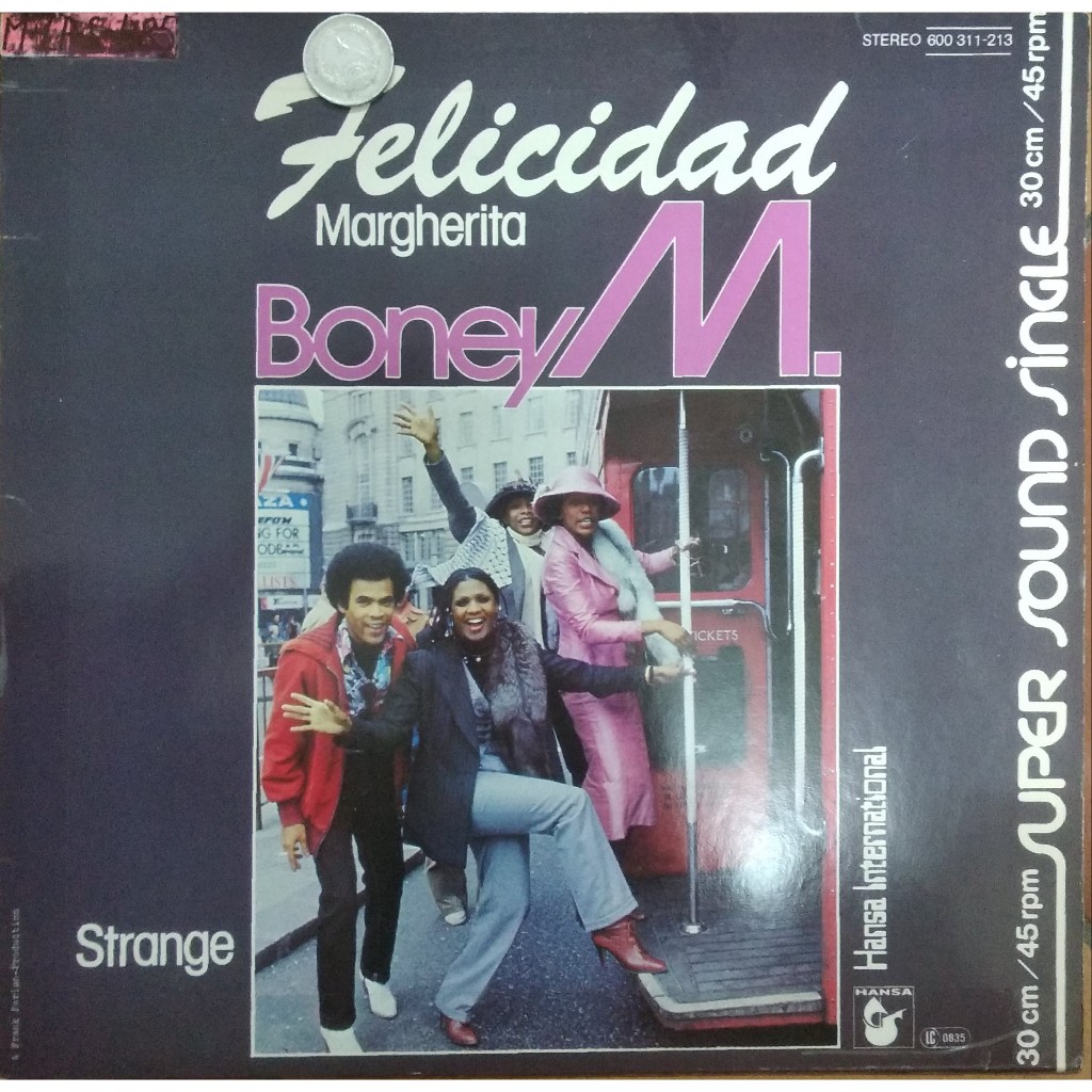stereomate - Đĩa nhựa: Maxi Single Vinyl - 12 inch 45RPM: Boney M - Felicidad / Margherita