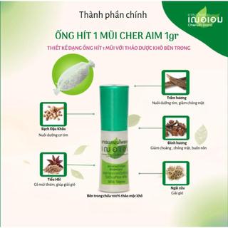 Ống Hít 1 Đầu, 2 Đầu & Hũ Hít Thông Mũi Thảo Dược Cher-Aim Thái Lan
