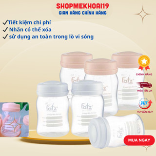 Bộ 3 bình trữ sữa cổ rộng 150ml Fatz Baby thương hiệu Hàn Quốc-KHOAIBABY