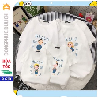 Mẫu áo thun gia đình, đồ đôi mẹ và bé chất cotton mềm mát đủ size cho bé || Antono Travel
