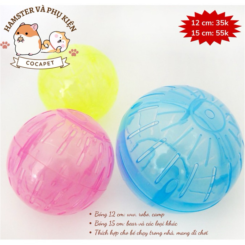 Bóng chạy nhựa hamster (không đế)