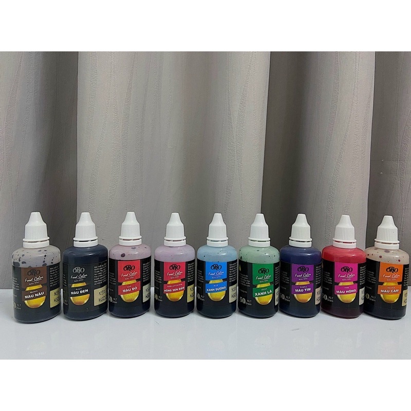 Màu dầu thực phẩm 10ml - Oro các màu
