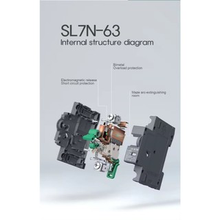 Aptomat Suntree 2P 800V 32A (SL7N-63)