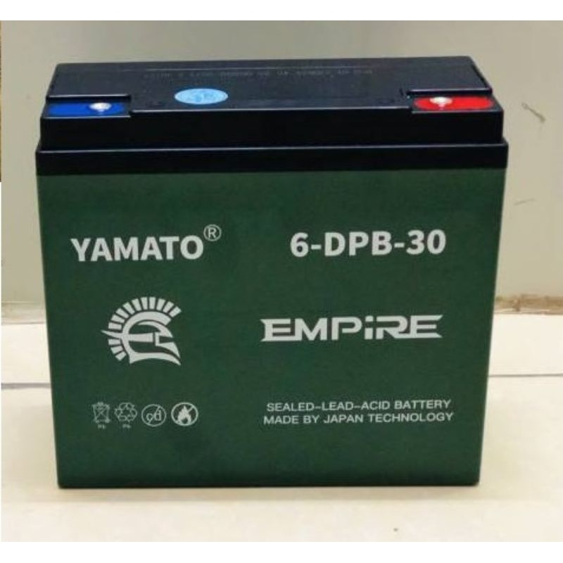 Ắc Quy Yamato Empire Xe Máy Điện (12V-30AH) Chính Hãng Chịu Nhiệt Rất Cao