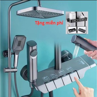  Lõi đồng  Bộ vòi sen đứng - Vòi sen nóng lạnh, 4 chế độ phun nước, phù hợp để tắm và gội đầu, bảo hành 2 năm