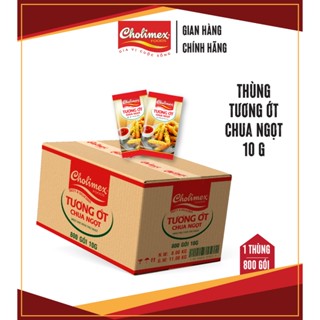 Thùng Tương ớt chua ngọt gói Cholimex siêu tiện lợi cho du lịch, quán ăn - 800 gói/thùng