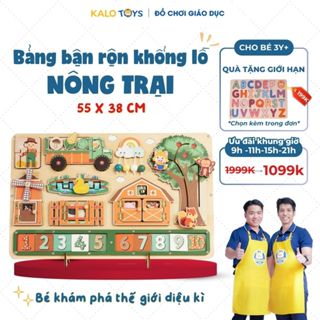 Bảng bận rộn Nông Trại thông minh Montessori cho bé phát triển trí tuệ, kỹ năng | KaloToys BB52