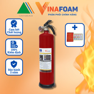 Bình chữa cháy, bình cứu hoả dành cho ô tô bột ABC 1kg chính hãng Vinafoam VP1