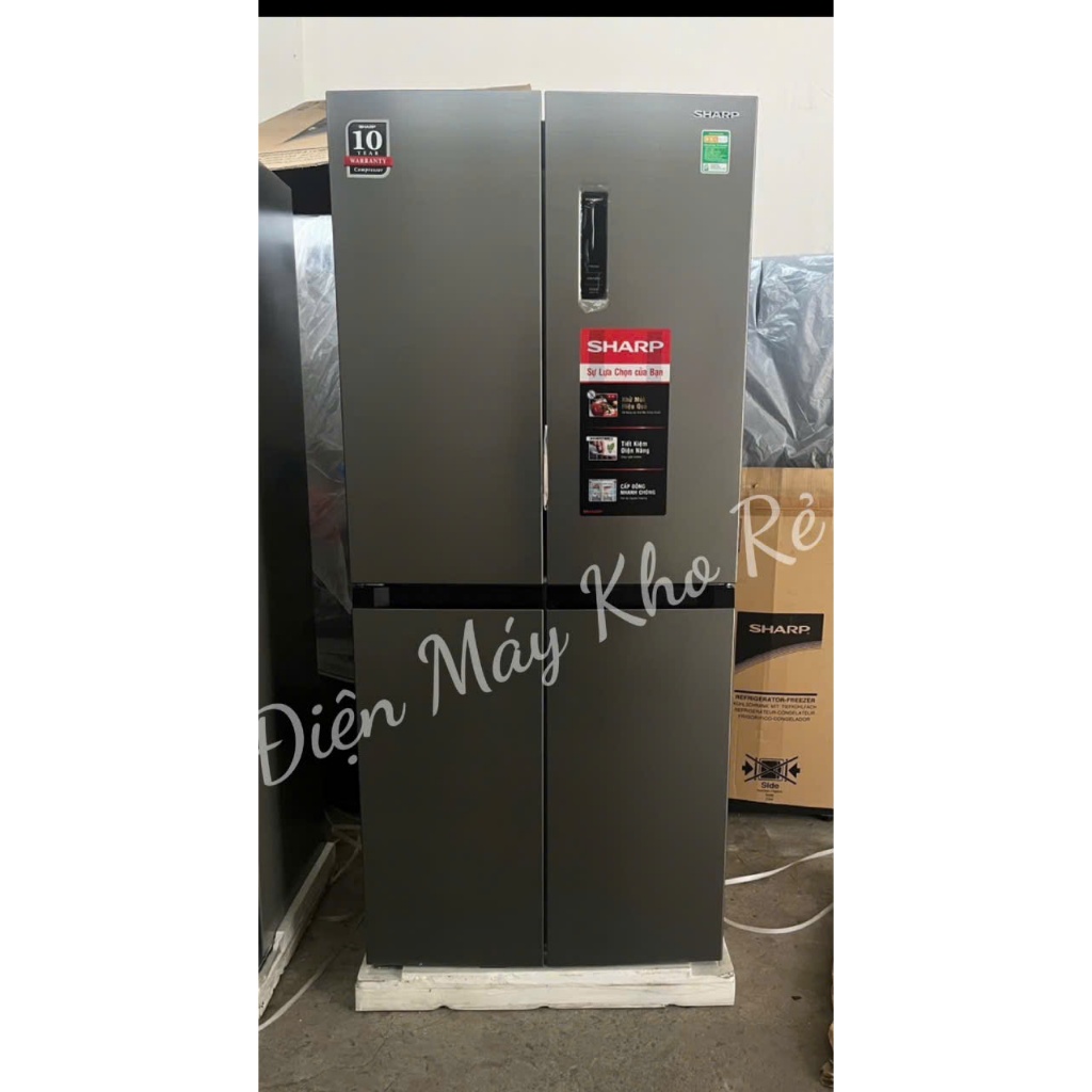 Tủ lạnh Sharp Inverter 362 lít SJ-FX420V-SL - Điện Máy Kho Rẻ