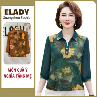 Áo trung niên HÀNG QUẢNG CHÂU M310- Áo cho mẹ cao cấp vảI dày đẹp nhẹ, mịn mát, không xù