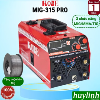 Máy hàn 3 chức năng Kobe MIG-315 PRO - Tặng 1kg cuộn hàn [Hàn que - Hàn MIG - hàn TIG]